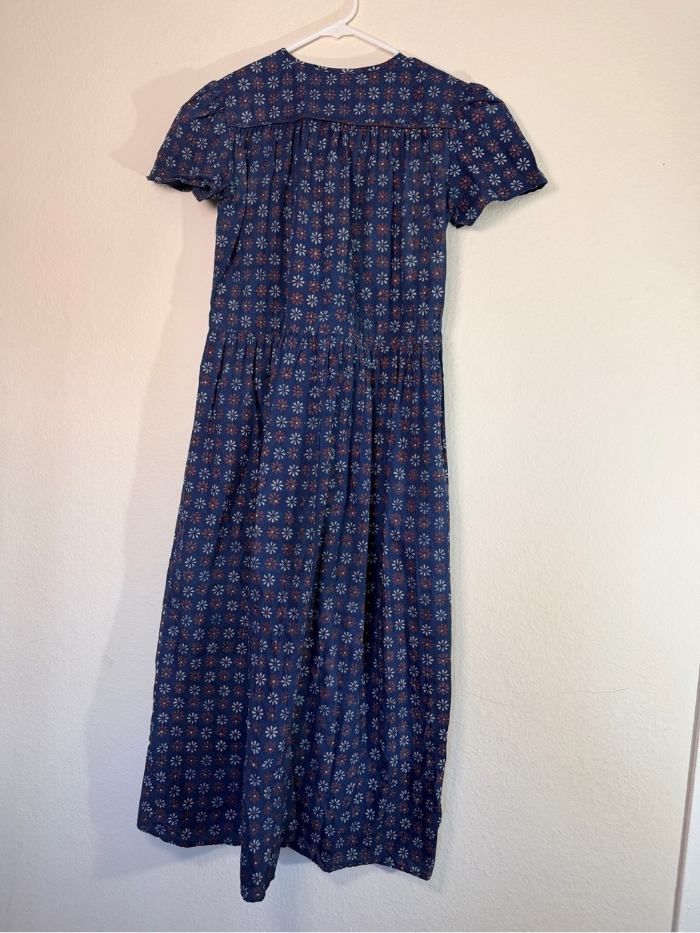 Christy Dawn Dawn Dress S Indigo Daisy Organic Cotton Prairie Midi Dress - Picture 5 of 11